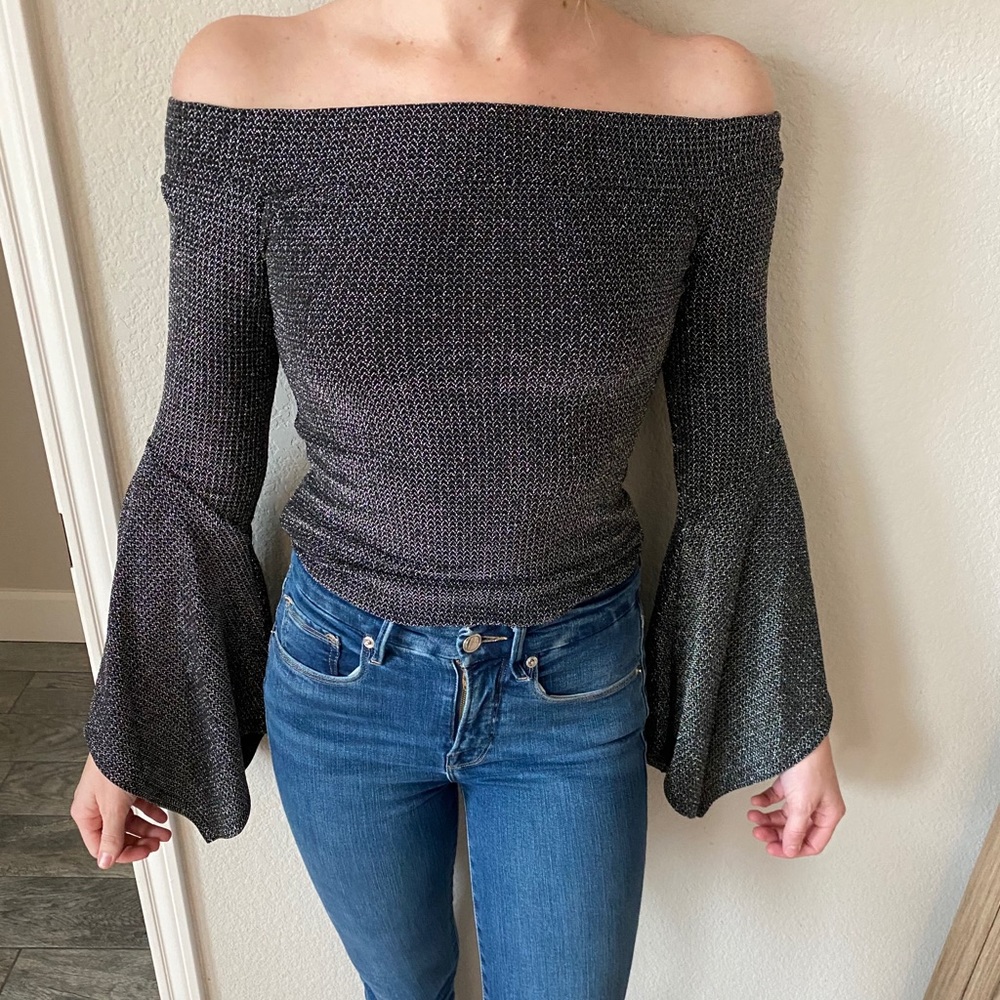 BCBG sequin top